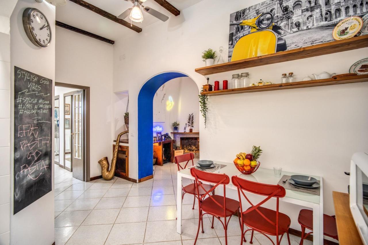 Trastevere - Stylish Good Vibes Apartment โรม ภายนอก รูปภาพ