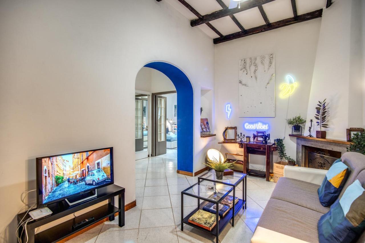 Trastevere - Stylish Good Vibes Apartment โรม ภายนอก รูปภาพ